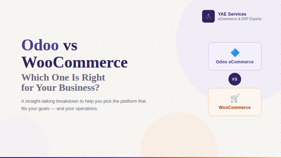 Odoo eCommerce vs WooCommerce: Which Platform Is Right for Your Business?